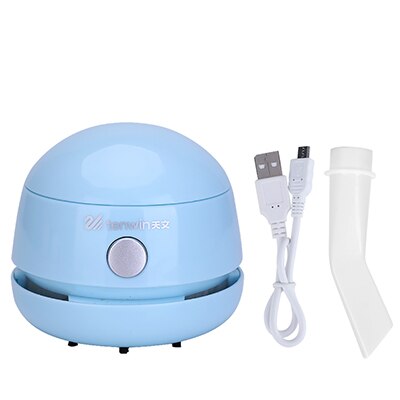 Tenwin mini odkurzacz robić biurka robić domowego biura nowatorski projekt i łatwy w użyciu kurz biurkowy: Niebieski