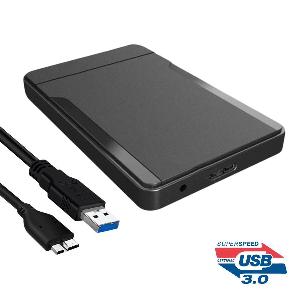 USB3.0/2.0 HDD Enclosure For 2.5 Inch SATA2 3 Hard Drive Box Mobile HDD Case With Cable Support 6TB High Speed