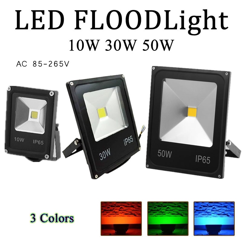 LED Schijnwerpers 10 W/30 W/50 W AC 110/220V High Power Safelight Verlichting rood/Groen/Blauw Waterdichte IP65 Landschap