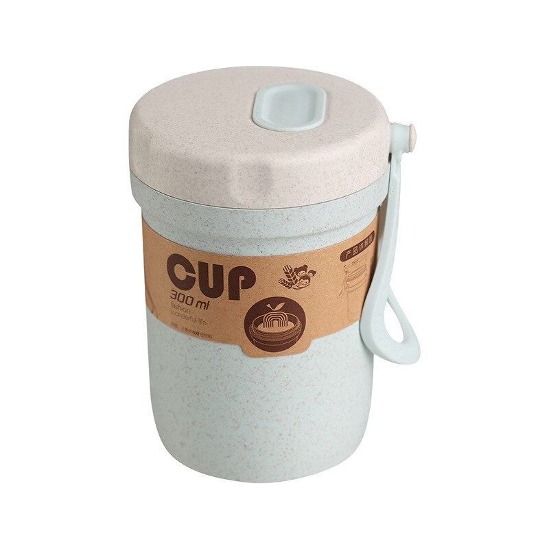 Tasse isotherme avec lait bouloté tasse tasse à soupe micro-ondes autorisé tasse pour enfants tasse de bureau enfants Thermos Thermos pour la nourriture: Bleu