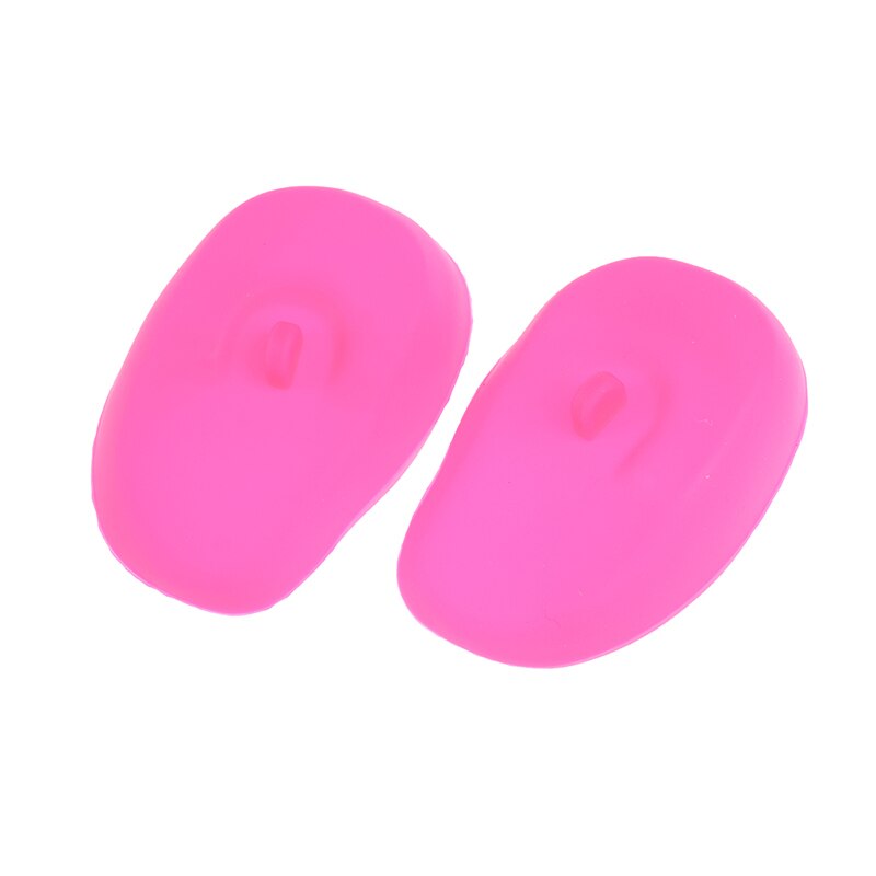 Cache-oreilles en Silicone pour Salon de coiffure, 2 pièces, protection Anti-coloration pour Salon de coiffure, couvre-oreilles pour Salon de coiffure, douche de plongée, bouchon d'oreille Anti-bruit pour sommeil: rose