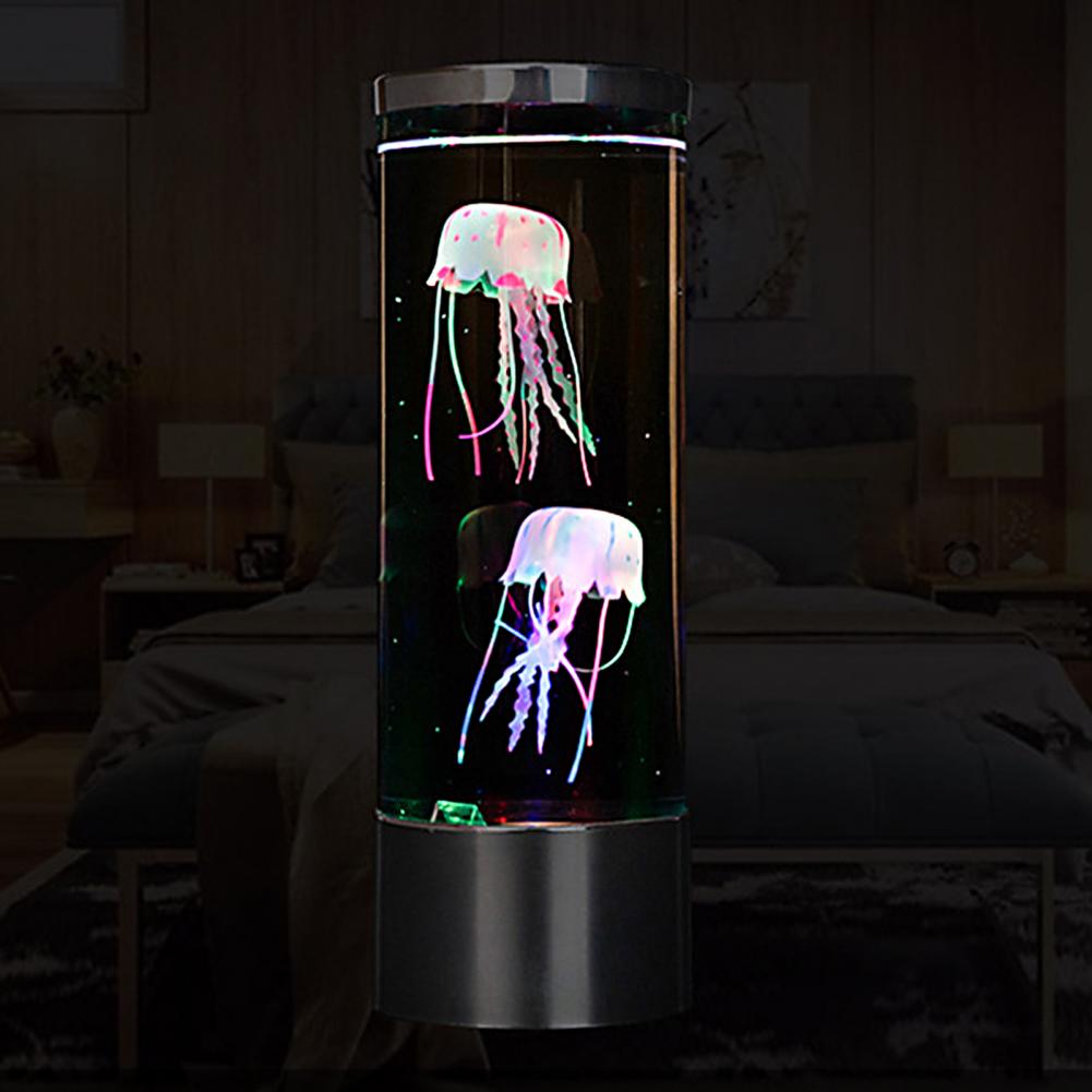 Simulation Jellyfish Light Realistic Wear-resistant ABS Household Table Lamp for Bedroom