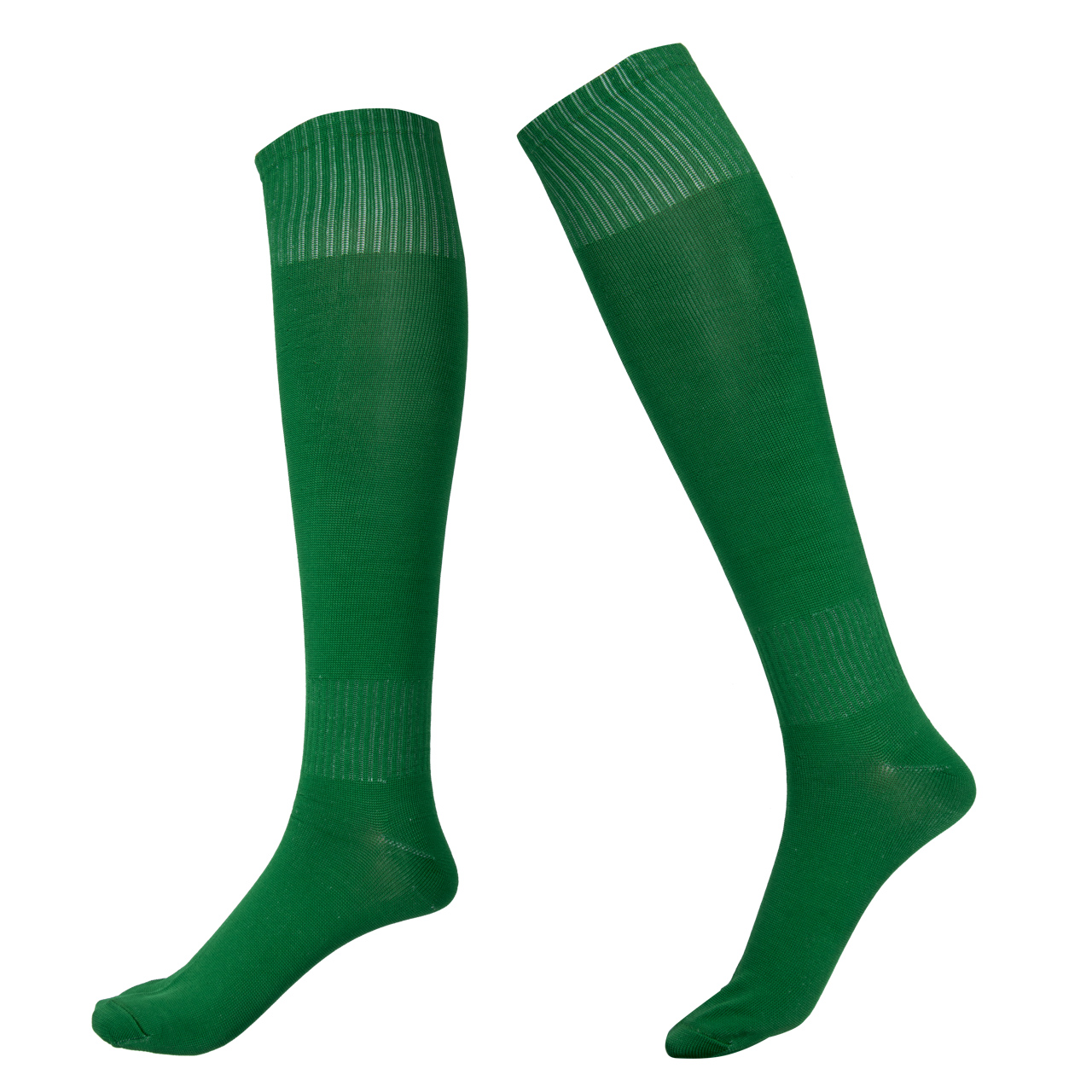 Hirigin-calcetines largos para hombre, medias altas hasta la rodilla, ideales para fútbol, béisbol, Hockey, blanco, amarillo Y azul: Verde
