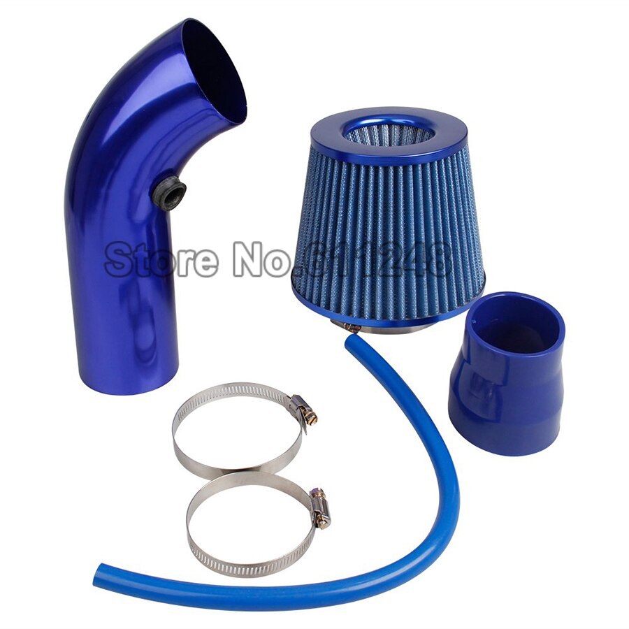 Universal Car Cold Air Intake Filter Alumimum Induction Kit Pipe Hose System Red Blue Air Filter 76mm/3inch Mushroom Head