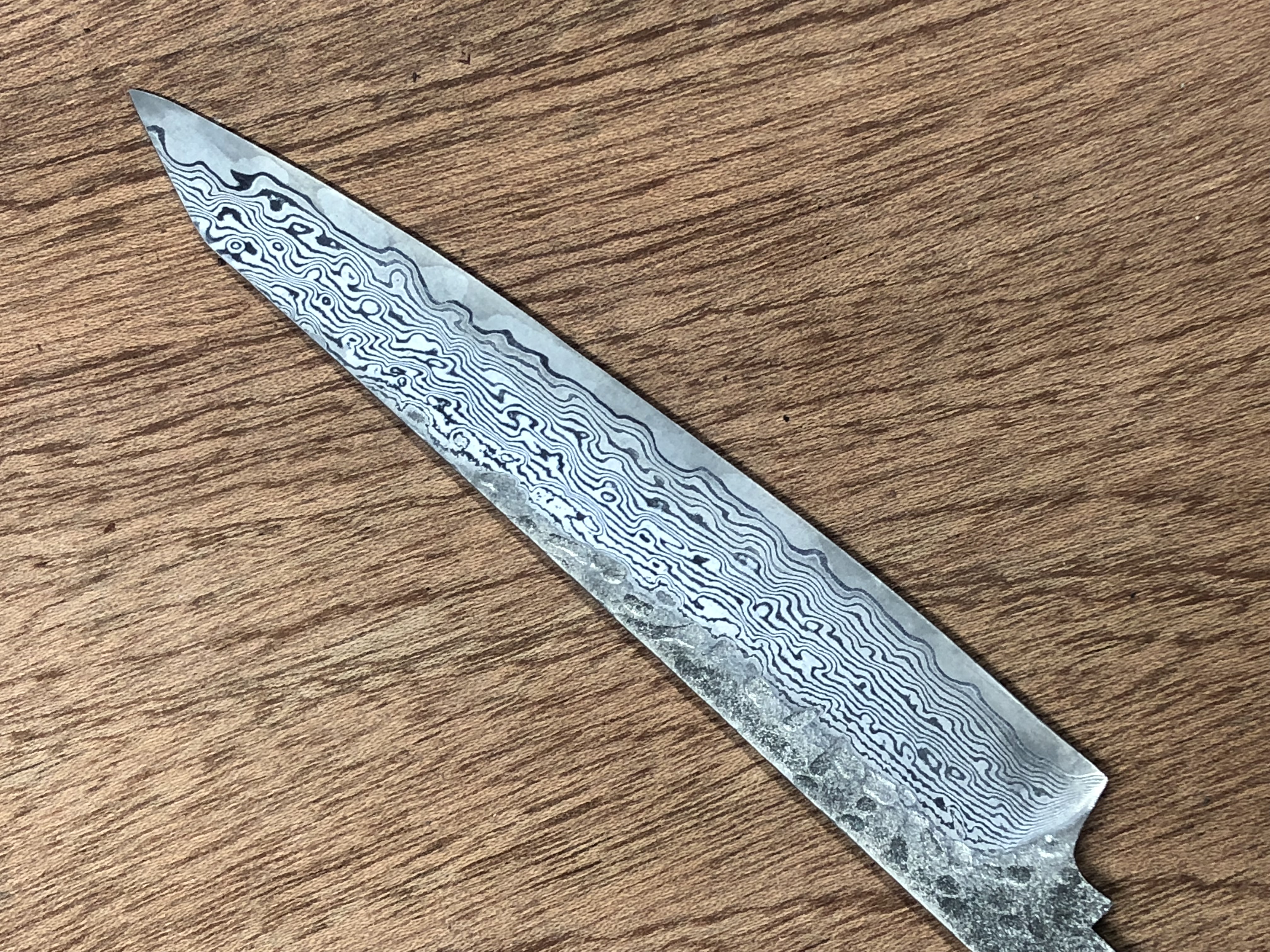 Trebearbeidingsprosjekt - gyuto kokkekniv tom japansk premium  vg10 damask 67 lag smidd stål - ingen logo gyut