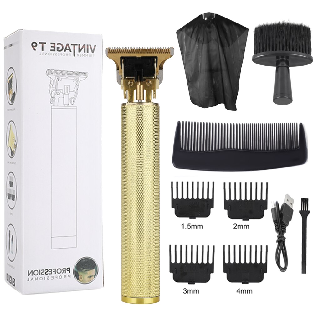 Electric Hair Clipper Barber Hair Cutting Machine Profession Baldheaded Hair Razor Cordless Men Beard Trimmer Shaver Hair Mower: Clipper Kit 3