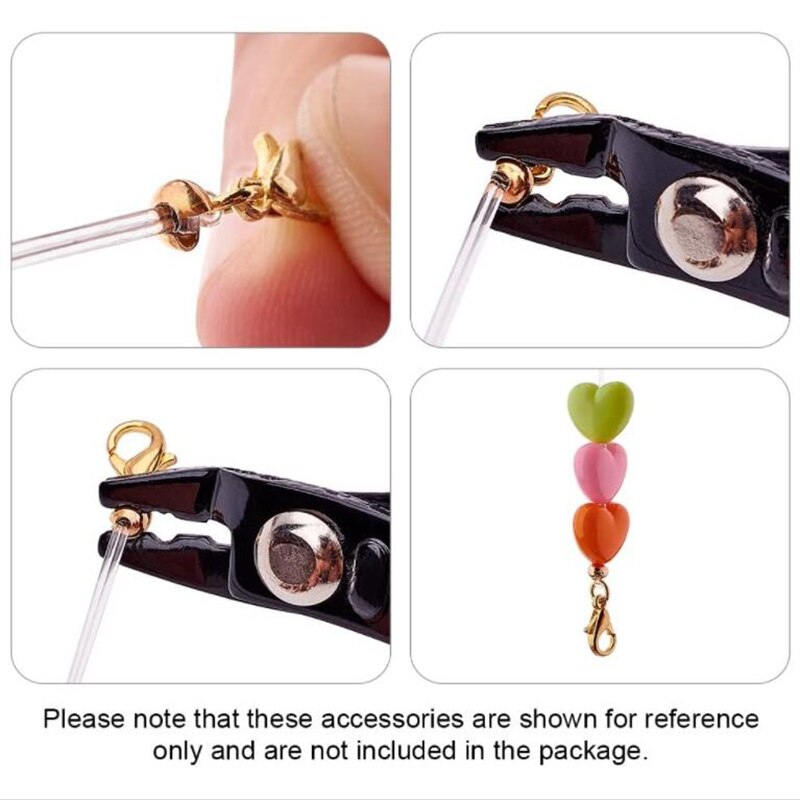 50 pezzi di tappo per perline a crimpare in acciaio inossidabile dorato, tappo per estremità, per orecchini fai da te, creazione di gioielli, accessori, materiali