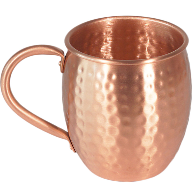 100 % Kupfer, Moskauer Maultier-Becher, langlebig, kupferfarbene Bierkrüge, 12 Unzen, Kaffeebecher, Milchbecher, reines Kupfer, Barbecher, Trinkgeschirr