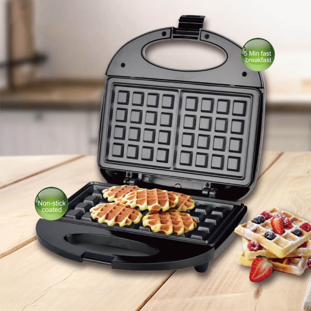 Electric Waffle Machine Maker Multifunctional Electric Sandwich Iron Home Muffin Cake Donut Bubble Waffle Maker Breakfast Baker