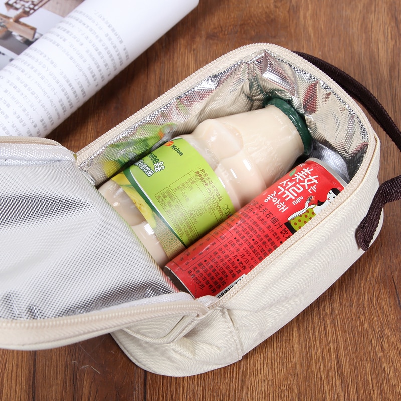 2L 3L portable lunch bag thermal picnic box food drinks milk cans holder cool bag small cooler bag insulated lunch pack