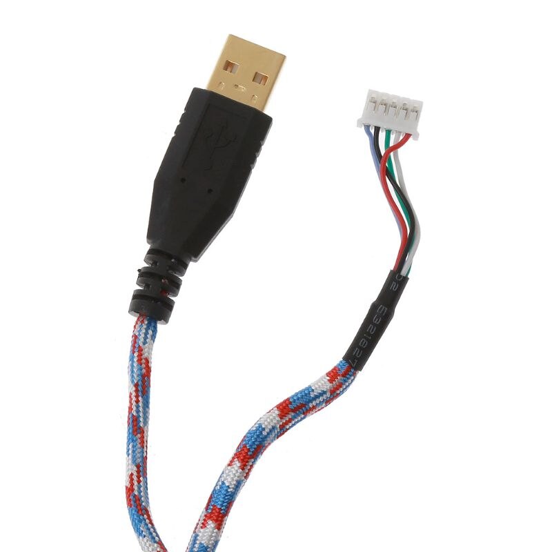 Diy universell paraplytau musekabler myk holdbar muselinje erstatning musetråd til logitech razer  a4 tech