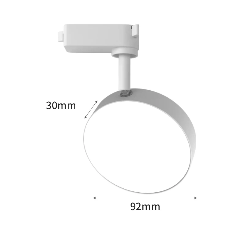 2 fili Set LED Track Light AC220V-240V 12w 18W 24W Alluminio nero Track Illuminazione Rail Spot Led per la cucina domestica Negozio di abbigliamento: Blu / Blu