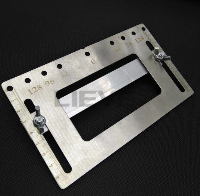 1Set Handle Hole Locator Door Knob and Pull Installation Jig and Shelf Pin Jig Boring Hole Drill Guide Stainless Steel