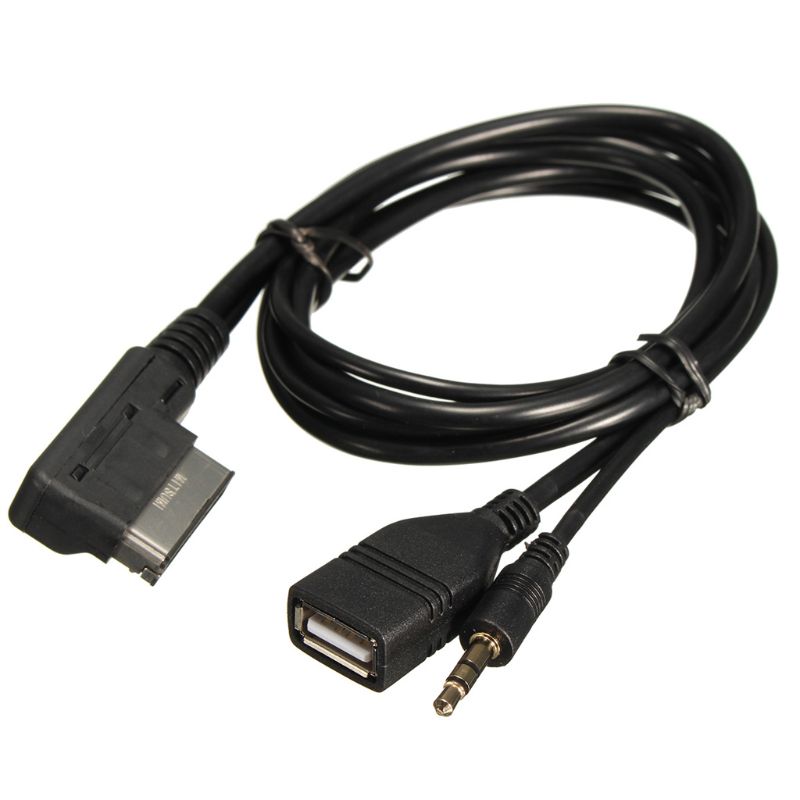 3.5mm AUX Cable MDI AMI MMI Interface USB Adapter for A6L A8L Q7 A3 A4L A5