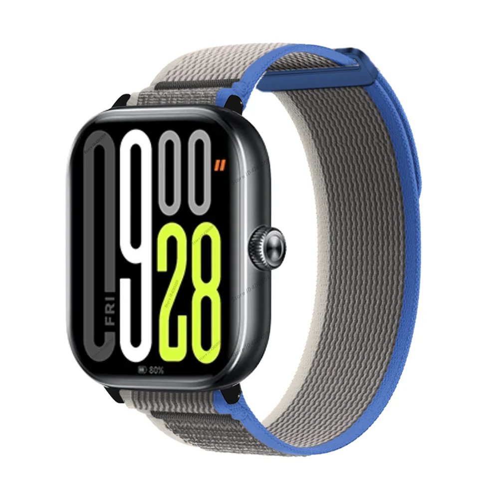 Nylon Loop Strap For Xiaomi Redmi Watch 5 Watch 4 Wristband Sport Breathable Bracelet For Mi band 9 Pro/8 Pro band Accessories: XXL / Sky Blue