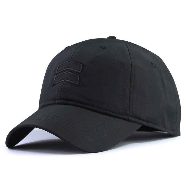 Grote Hoofd Man Grote Maat Baseball Hoeden Zomer Buiten Dunne Droge Quick Zonnehoed Mannen Plus Size Sport Cap 55-60 Cm 60-65 Cm: black / 55-60cm