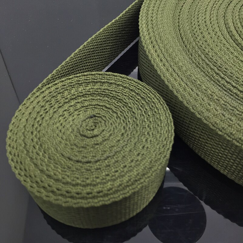 2yards/Lot 38MM PP Ribbon Strap Nylon Webbing Knapsack Strapping Bags Crafts DIY Dog Accessories: ArmyGreen