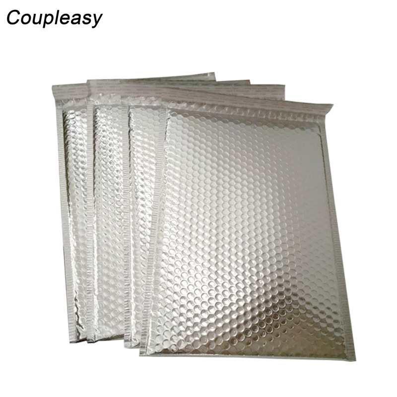 30PCS/Lot Silver Plastic Bubble Bags Waterproof Mailers Padded Envelope Packaging Shockproof Bubble Bags