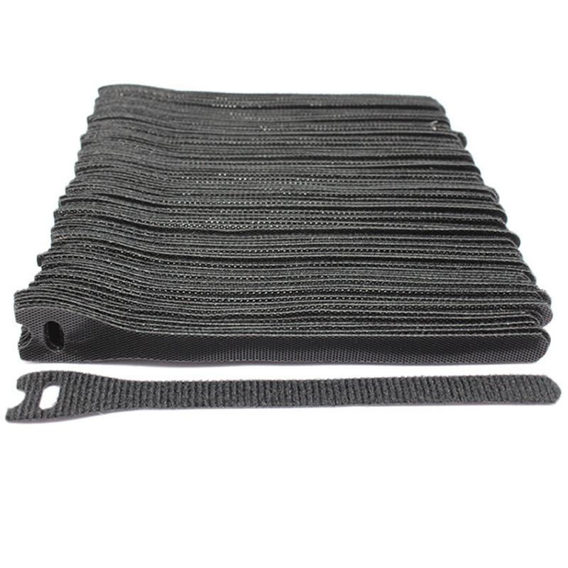 Releasable Cable Ties 50pcs Cable Organizer Plastics Reusable Cable Ties Nylon Loop Wrap Zip Bundle Ties T-type Cable Tie Wire: 01