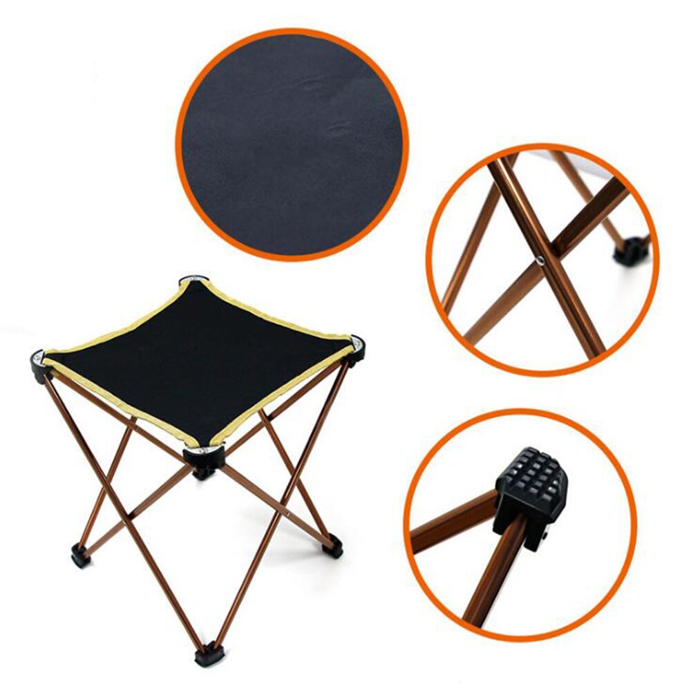 Ultralette rejse foldestol camping strand vandreture picnic sæde fiskeredskaber stol aluminium klud udendørs bærbare møbler