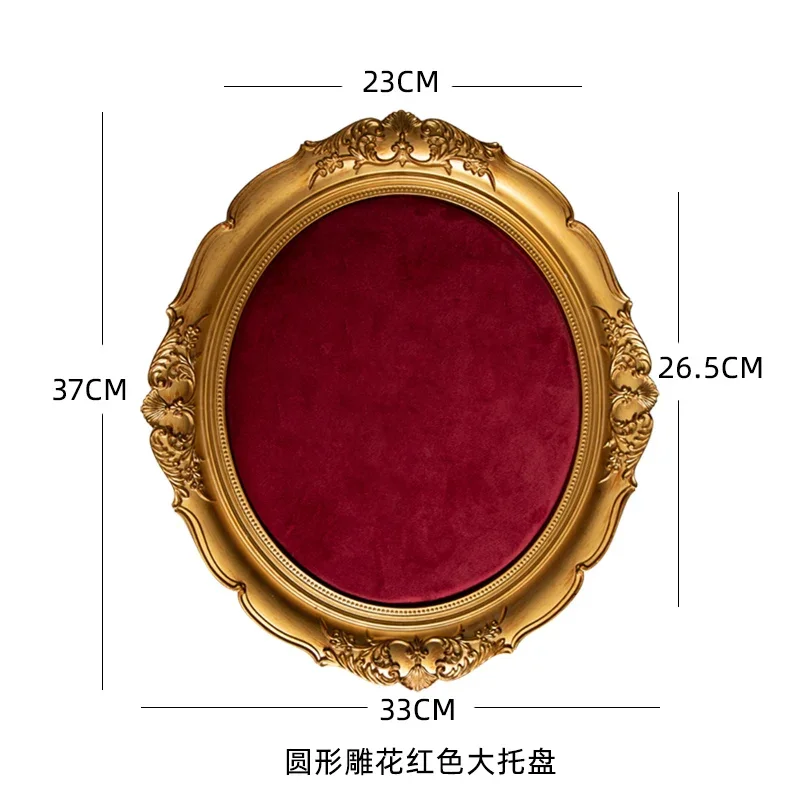 Lichte Luxe Rode Flanellen Fotolijst Ketting Stand Sieraden Shooting Rekwisieten Ring Tray Shop Sieraden Display Rack: Dark Gray