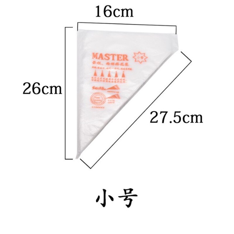 100/200/300Pcs Disposable Pastry Bag Decoration Cake Icing Food Bags Cup Preparation Piping Bag Tool Kitchen: S / 200PCS