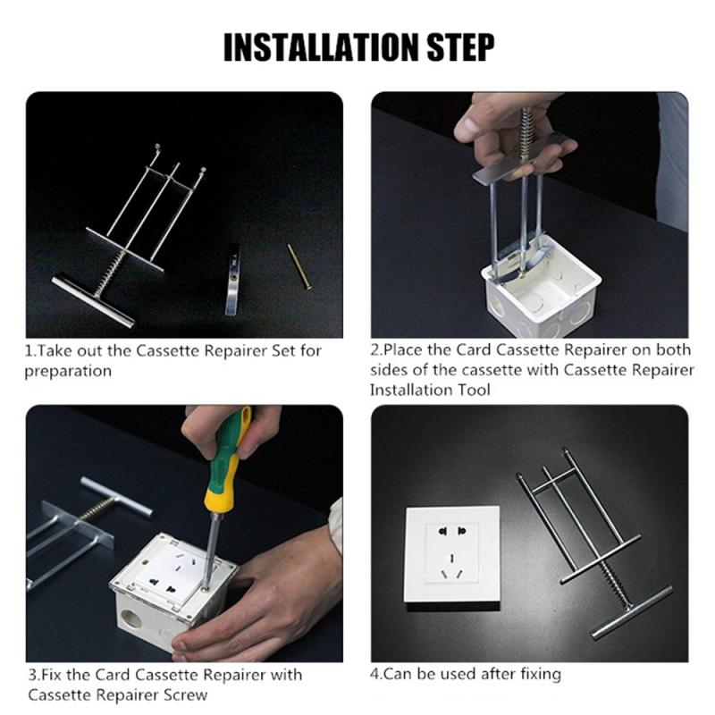 10PC 86Type Dark Box Repair Screw Manganese Ssteel Replace Old Junction Box Fixed Wall Switch Socket Mount Cassette Repair