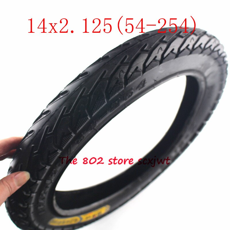 Tamanho 14x2.125 scooter elétrico de bicicleta, dobrável, pneu 14*2.125, tubo de pneu, funciona com muitos scooter elétricas a gás 14 pneu da roda de bicicleta eletrônica de polegadas