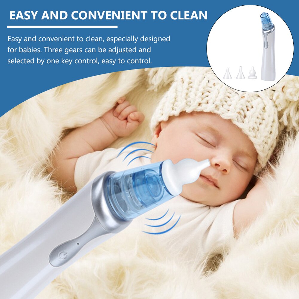 Higiênica útil dicas de silicone elétrico limpadores de nariz recarregável limpadores de limpeza do nariz do bebê