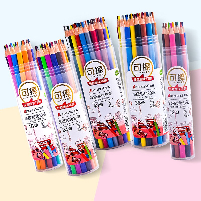 Natural wood pencil crayons Drawing Pencils for Supplies Sketch