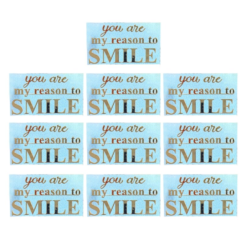 10 bögen mit englischen buchstaben, segensworten, metallaufklebern, epoxidharzformfüllung: 197