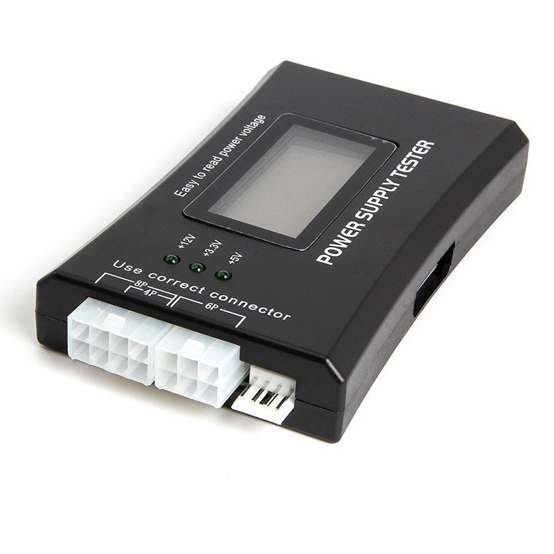 Digital LCD Display PC Computer 20/24 Pin Power Supply Tester Checker Power Measuring Diagnostic Tester Tools