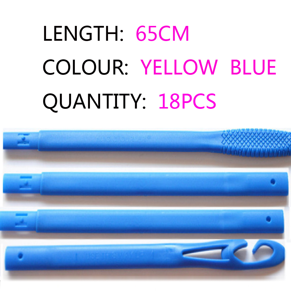 18pcs/45cm Wave Formers Magic Hair Curlers Spiral Ringlets Leverage Curlers Hair Curler Hairdressing Tool DIY Not hurt hair: 18 PCS 65 CM LONG