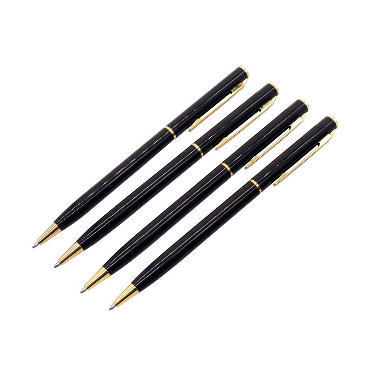 Kantoorbenodigdheden Balpen 1 Pcs 0.7 Mm Blauwe Inkt, dunne Metalen Balpen Senior Pen