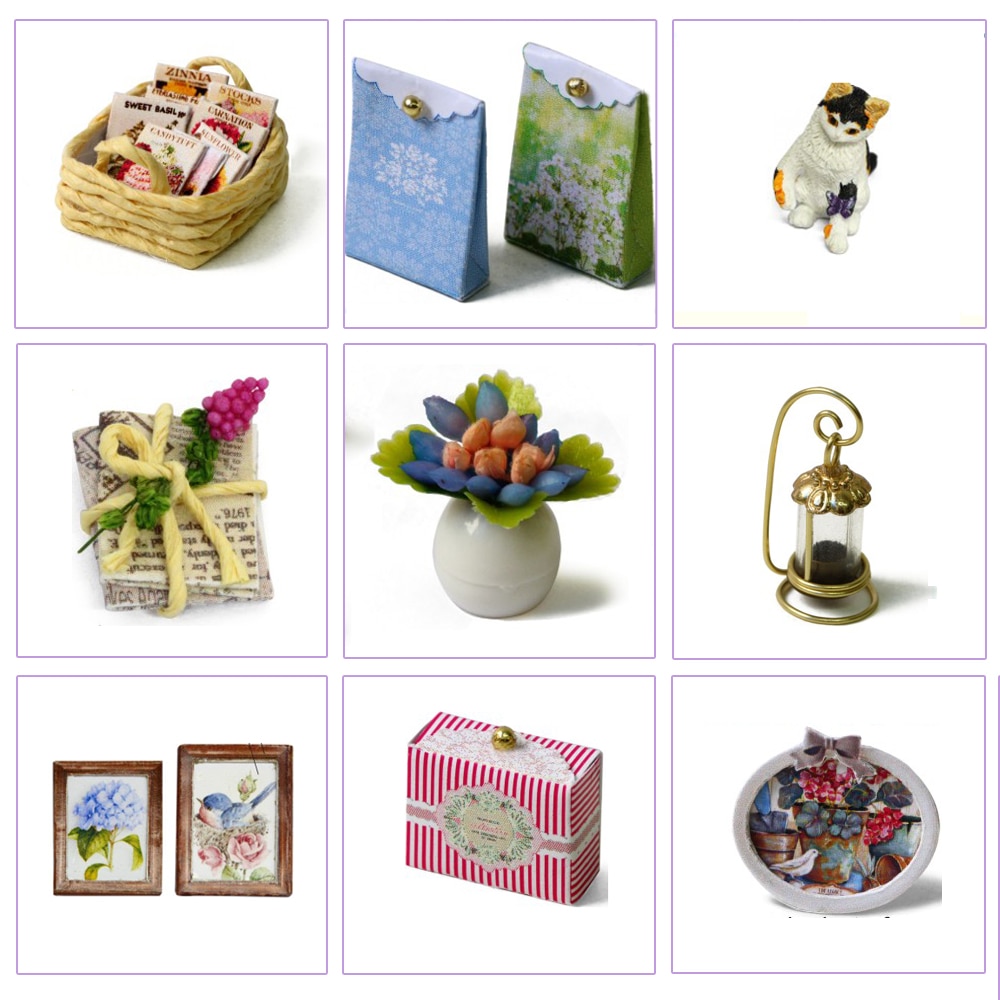 Poppenhuis Meubels Diy Miniatuur 3D Houten Miniaturas Poppenhuis Speelgoed Voor Kinderen Verjaardagscadeautjes Casa Kitten Dagboek H013