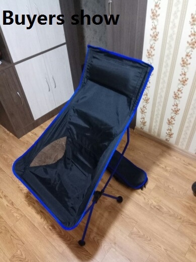 Bærbar camping strandstol let sammenklappelig fiskestol solid campingstol skammel udendørs havemøbler strandstole