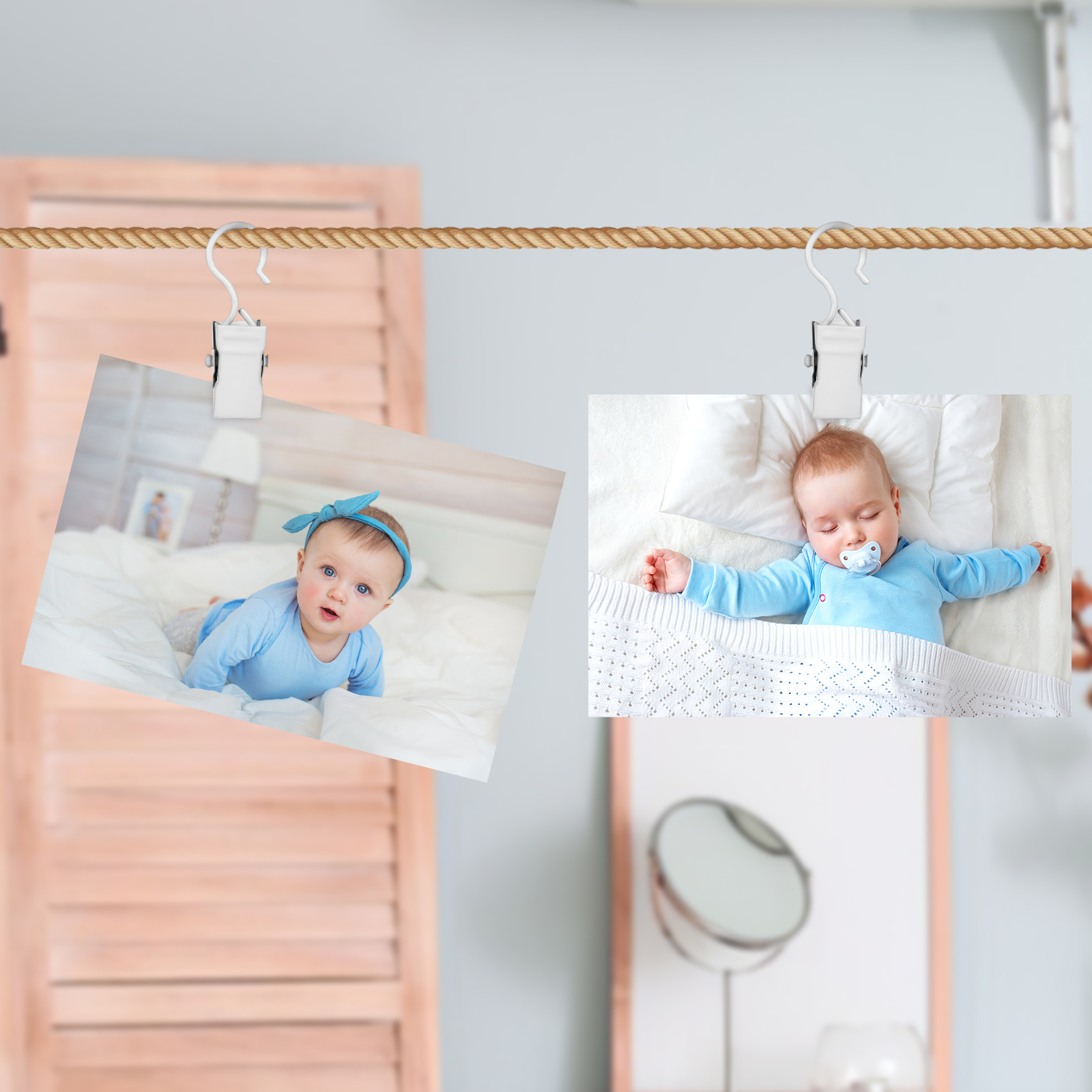 40pcs Metal Curtain Clips For Curtain Photos Decor Wire Holder For Hanging Photos Drapes Clip Clamp Replacement Photo Clips