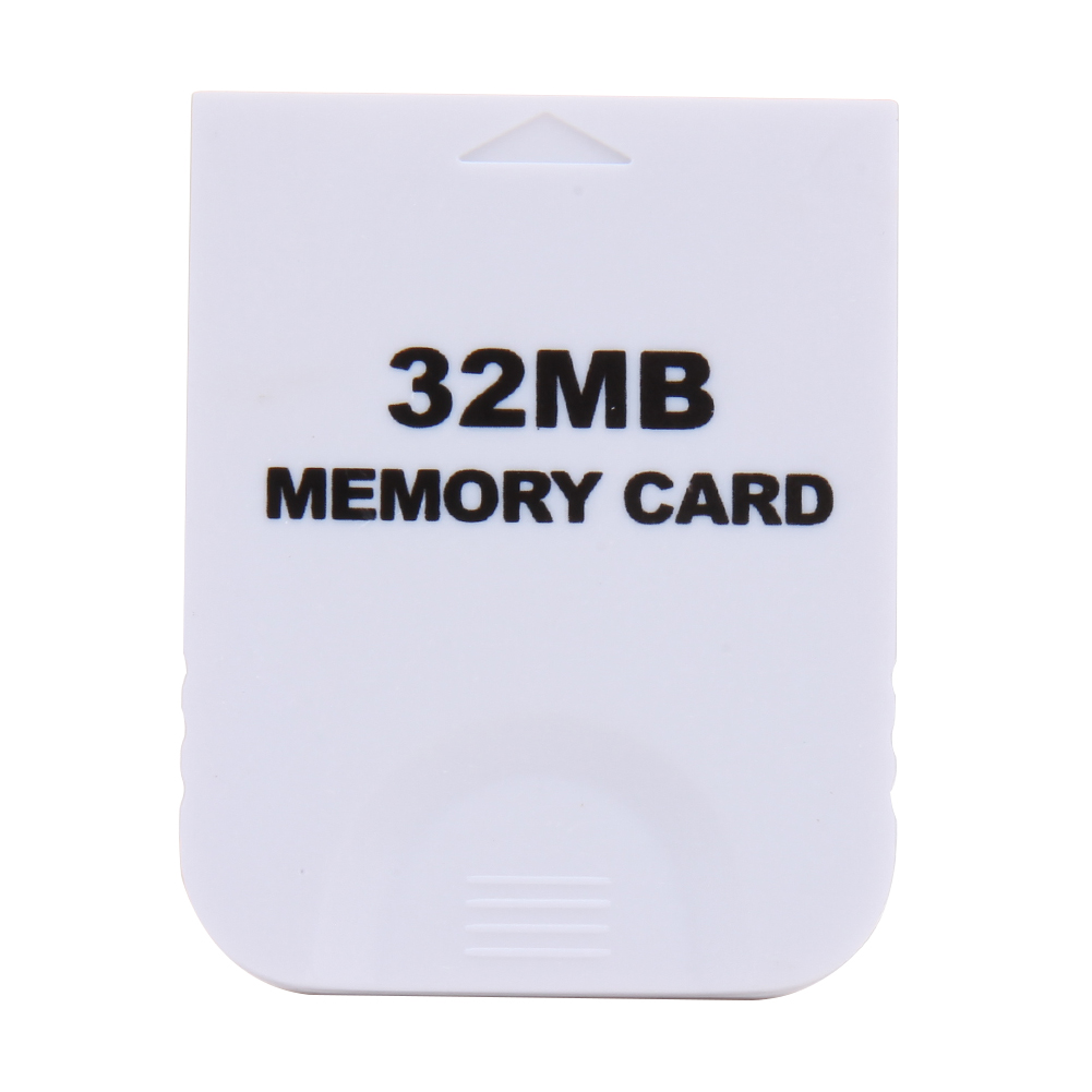 4MB/32MB/128MB Practical Memory Card White Gaming Memory Storage Cards for Nintendo Wii Gamecube GC NGC Games: 32MB