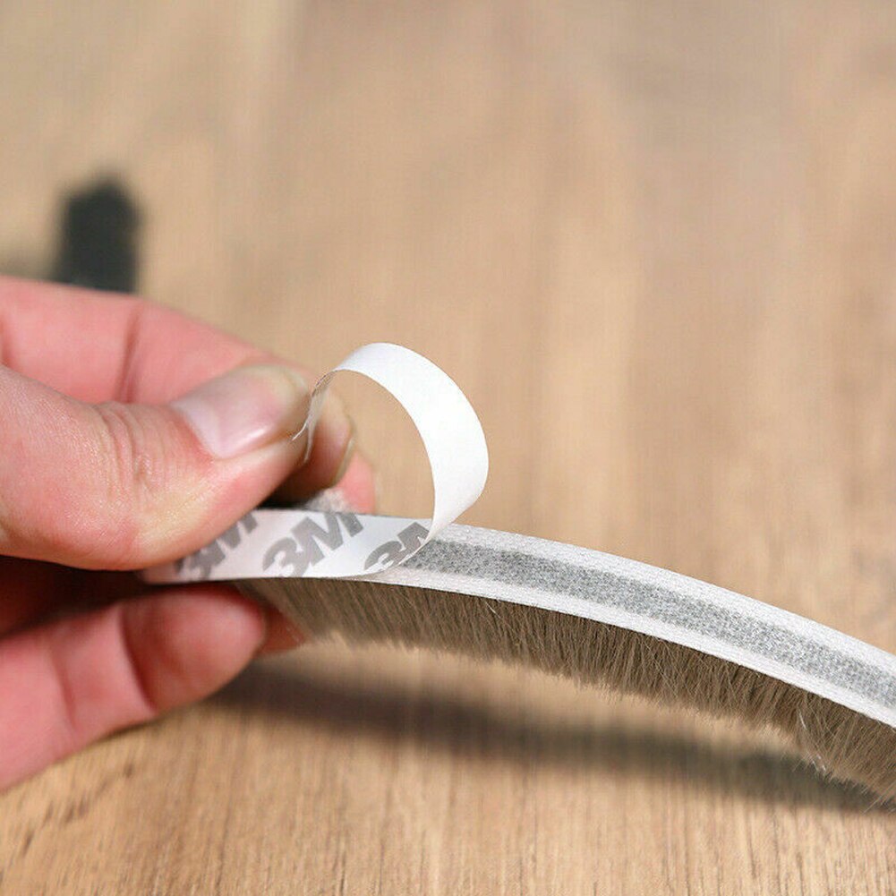 5/10 Meters Brush Strip Self Adhesive Door Window Sealing Strip Home Door Window Sound Insulation Wind-proof Strip Gasket