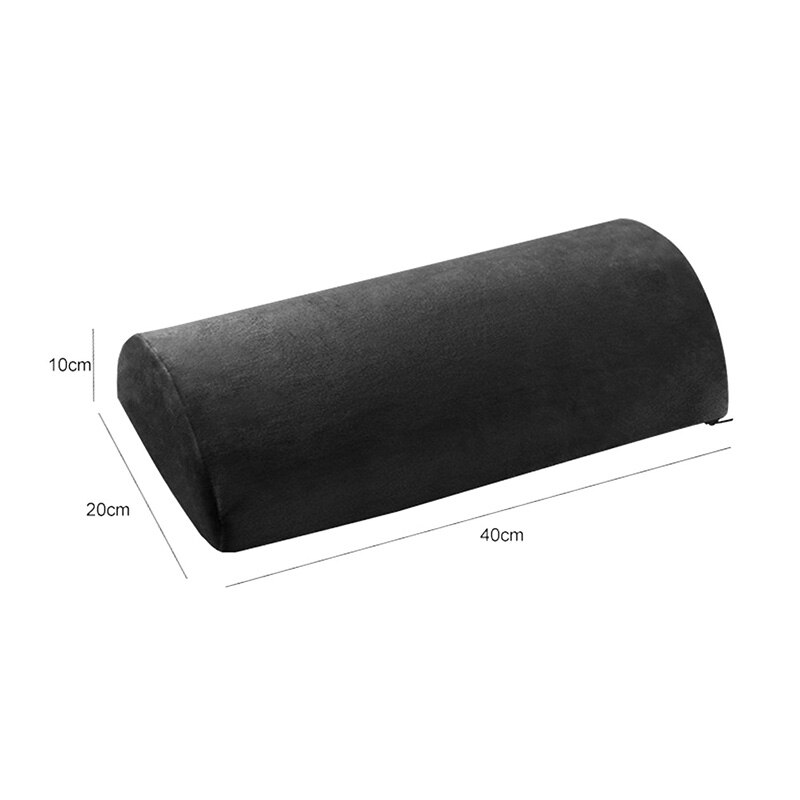 Half Moon Bolster Semi-Roll Pillow Ankle Support Lumbar Neck Pain Relief Memory Foam Pad HFing