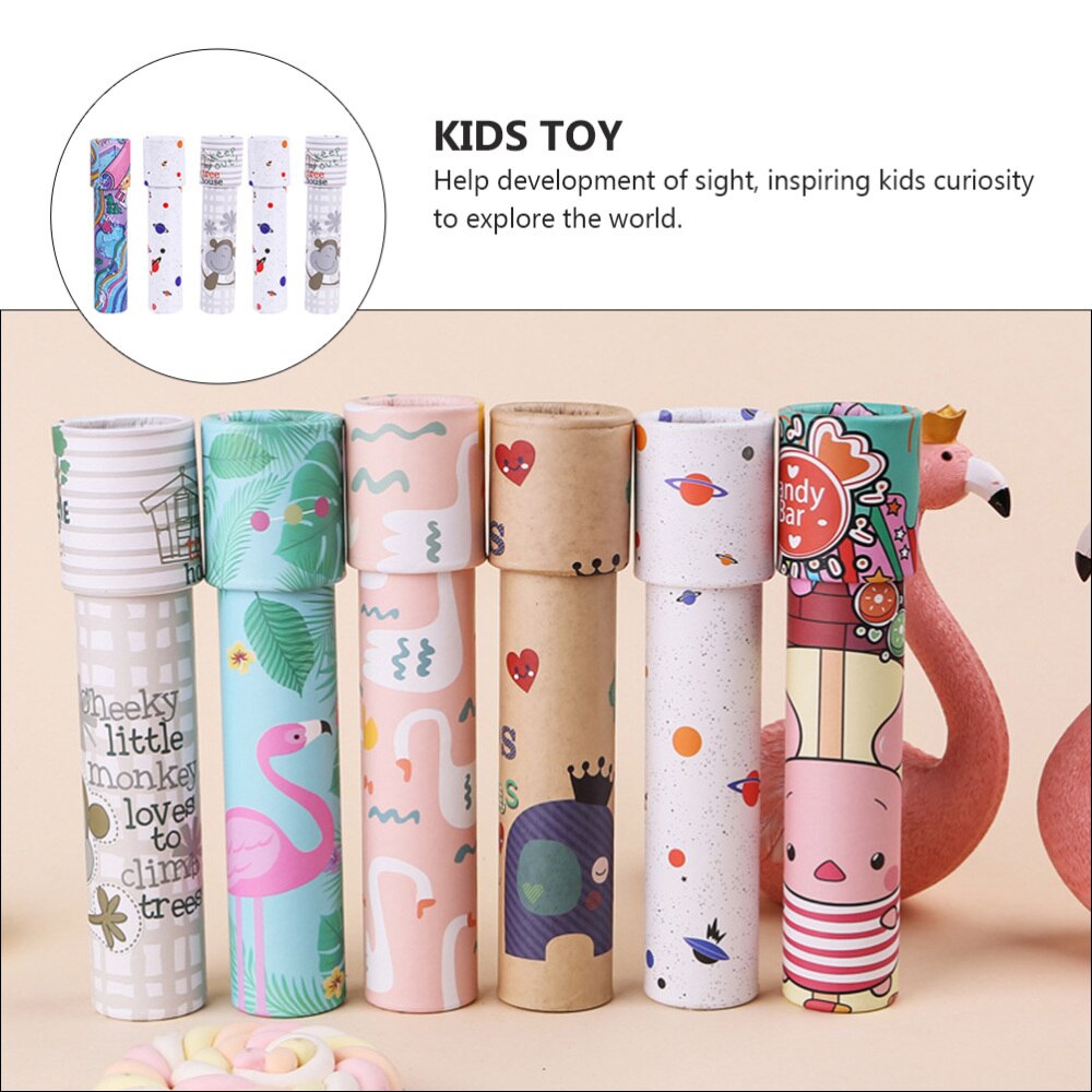 5Pcs Interactive Rotating Kaleidoscope Educational Plaything (Random Style)