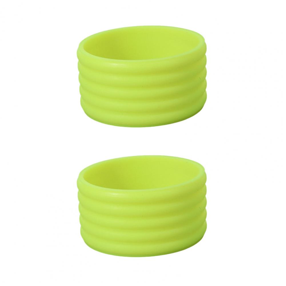2Pcs Overgrip Pickleball Paddle Grip Band Elastic Badminton Table Tennis Racket Overgrip Handle Anti-slip Ring: green