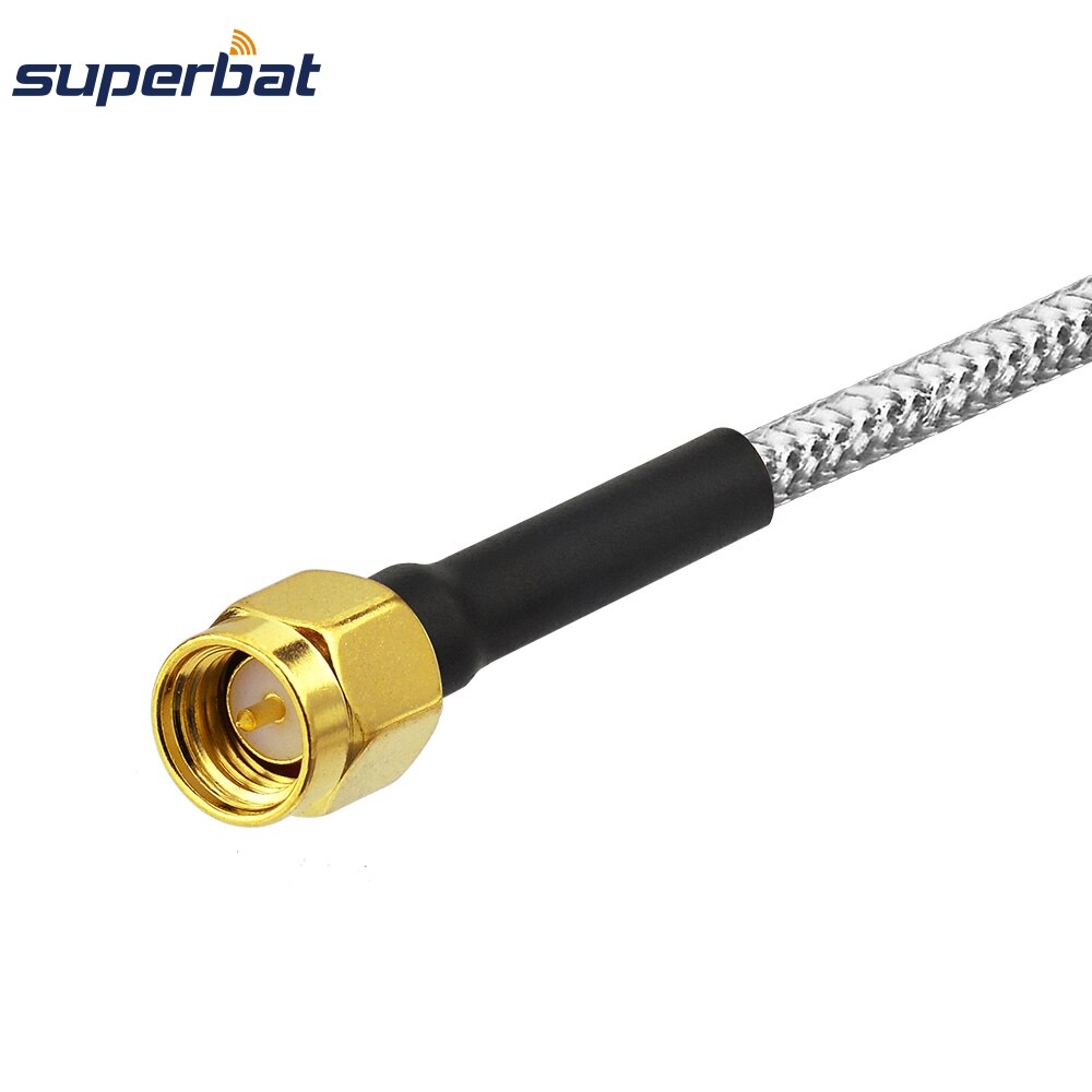 Superbat – câble d&#39;extension d&#39;antenne Wifi sans fil, panneau Jack, bride à 4 trous vers prise SMA, connecteur RF à souder, RG405, 0.086 pouces