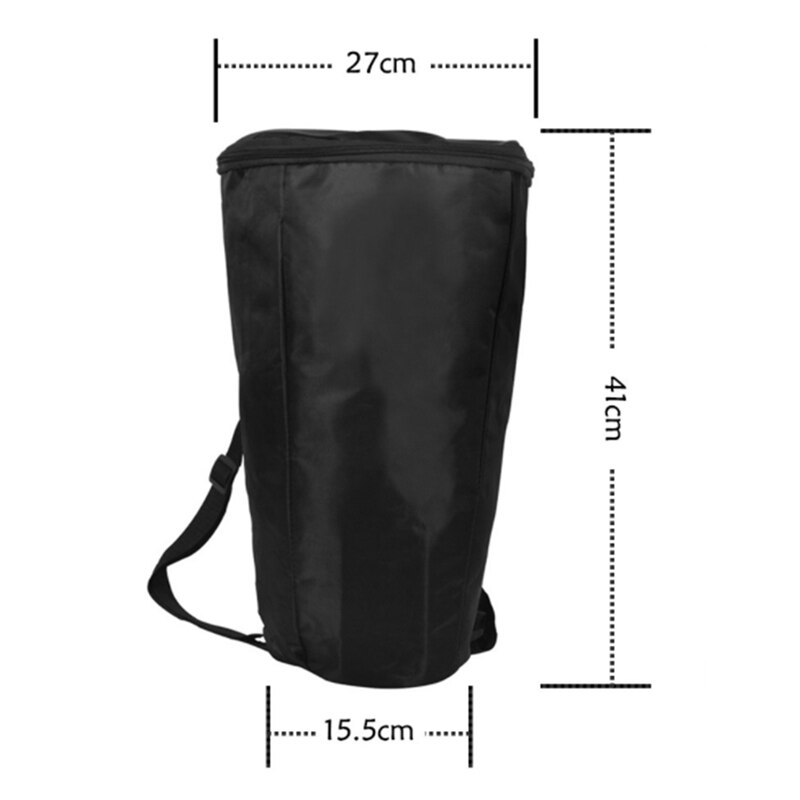 -HK.LADE 8 Inch Djembe Trommel Draagtas Tas, Draagbare Waterdichte Zwart Schouder Afrikaanse Trommel Zak Muziekinstrument Acces