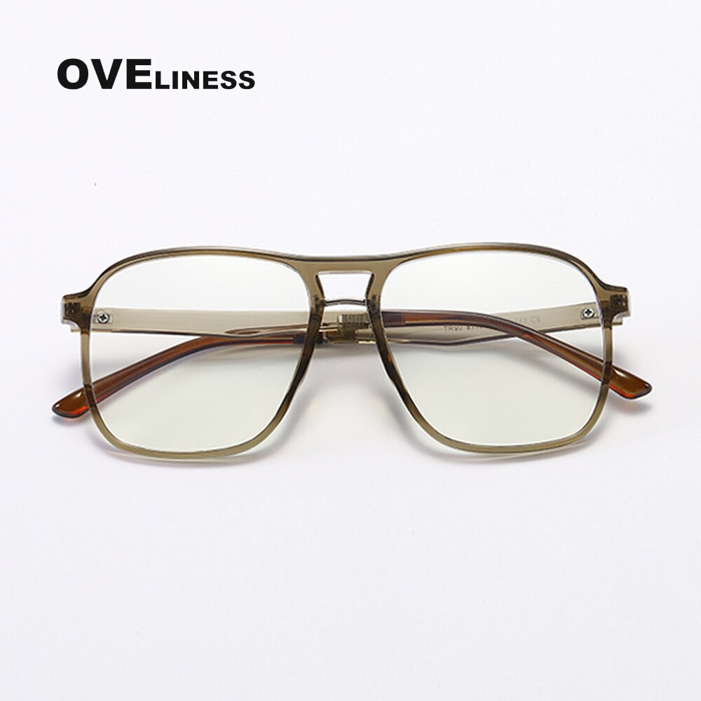 Anti Blue Light Glasses Men Bluelight Radiation Women TR90 Computer Gaming Glasses Blue Light Blocking glasses UV Eyewear frame: olive green