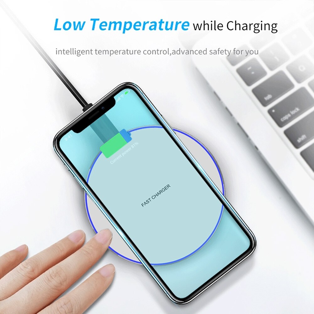 AILEHKUO 30W Fast Wireless Charger For Samsung S10 S20 S9 Note20 10 USB C Qi Charging Pad for iPhone 12 11 XS XR X 8 Airpods Pro