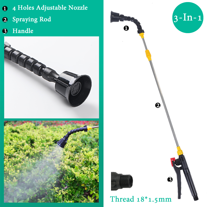 Tige de pulvérisation rétractable de 0.45-0.8m, pour pulvérisateur à pression manuelle, pulvérisation de pesticides de jardin extérieur, arrosoir d'arbre, accessoires: Bleu marine