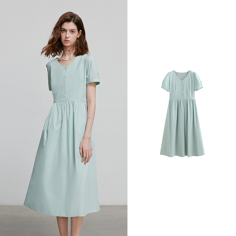 TOYOUTH Women Dress Summer Dress 8529064: M / Light Green