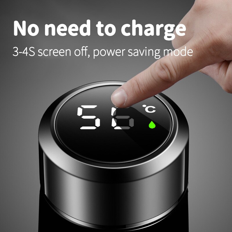 Inteligentny kubek izolowany z wyświetlaczem temperatury gadżety kuchenne wysokiej jakości butelka na wodę termos kubek termiczny ze stali nierdzewnej