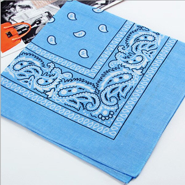 Unisex Hip Hop Black Bandana Headwear Hair Band Neck Scarf Wrist Wraps Square Scarves Print Handkerchief Square Bandana: A-4